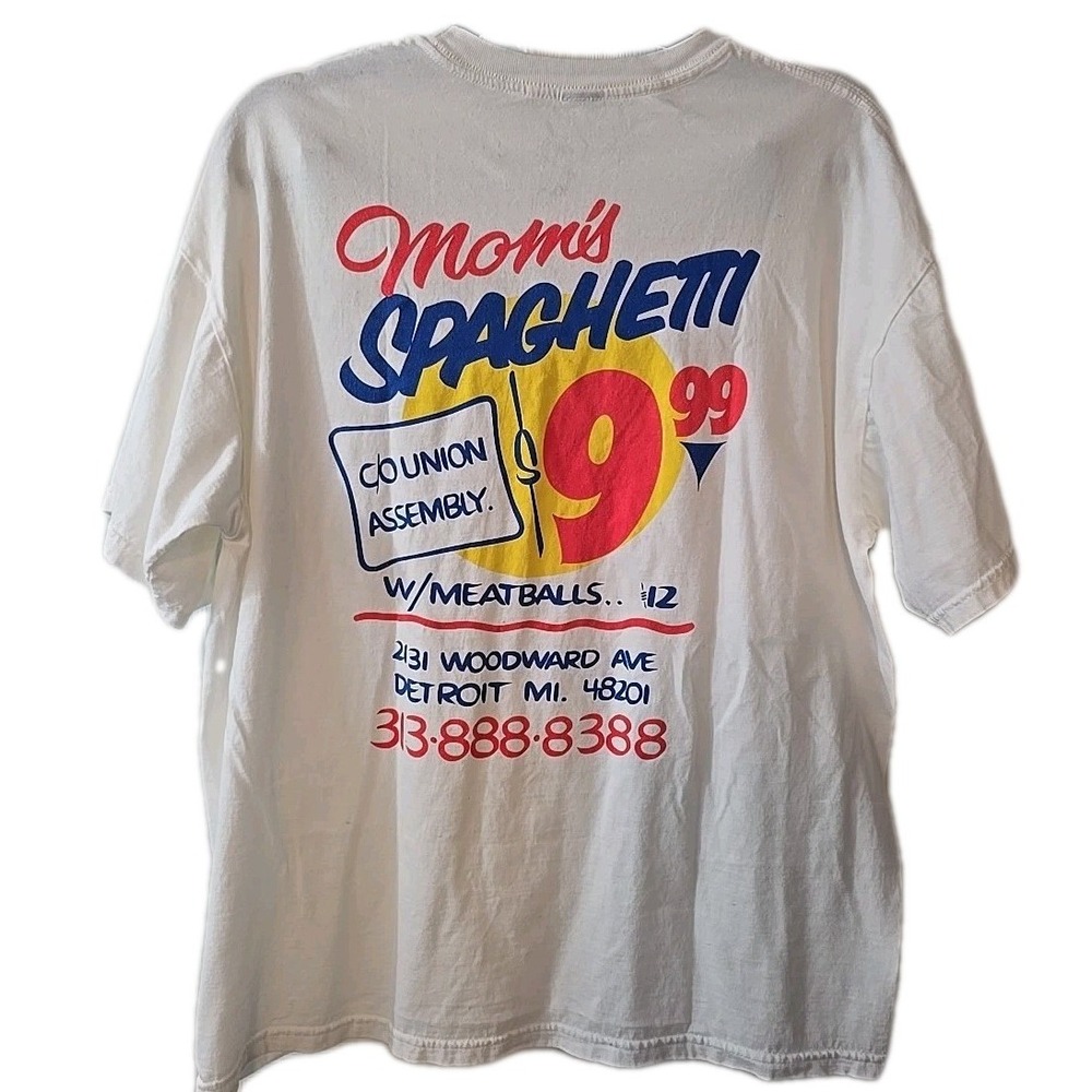 Eminem T Shirt Mom's Spaghetti Detroit,‎ MI Size XL Official From The Trailer